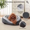 SIWA MARY Dog Beds for Small Medium Large Dogs & Cats. Washable Pet Bed, Orthopedic Dog Sofa Bed, Luxury Wide Side Fancy Design, Soft Calming Sleeping Warming Puppy Bed, Anti-Slip Bottom - Image 5