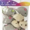 SmartyKat Skitter Critters Value Pack Catnip Cat Toys - Gray/Cream, Set of 10 - Image 6