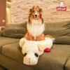 Multipet Lamb Chop Bed for Dogs, White, 27.0" L x 18.5" W x 5.5" Th - Image 8