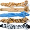 Squeaky No Stuffing Dog Toy Set – New & Improved Edition Plush Crinkle Dog Toys for Small, Medium & Large Breeds – Soft Tough Stuffless Puppy Chew Squeak Animal Supports Pet Health & Well Being 5 Pack