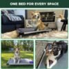 FXW TitanNest Padded Dog Bed for Crate, Chew-Proof Elevated Cot for Indoor/Outdoor/Camping Use, Durable & Washable Pet Bed for Extra Large Dogs, 56-Inch, Grey