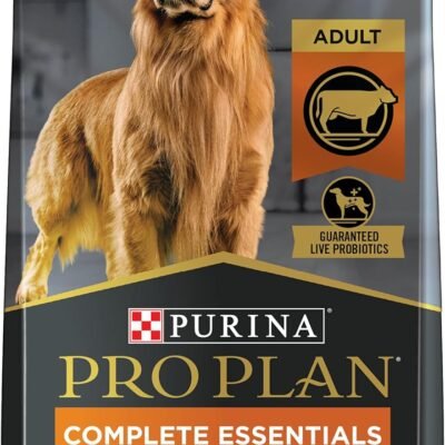 Purina Pro Plan Complete Essentials Shredded Blend Beef and Rice Dog Food Dry Formula with Probiotics for Dogs - 35 lb. Bag