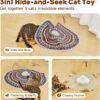 Potaroma Cat Toys Chargeable, 3in1 Hide and Seek, Automatic Interactive Fun, Fluttering Butterfly, Moving Feather, Kitten Wand, Indoor Kitty Exercise Kicker 22.8 Inch Cover for All Breeds - Image 2
