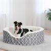 MidWest Homes for Pets Orthoperdic Egg-Crate Nesting Pet Bed w/ Teflon Fabric Protector, Medium Gray - Image 2