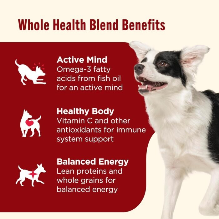 Nutrish Real Beef, Pea & Brown Rice Recipe Whole Health Blend Dry Dog Food, 14 lb. Bag, Packaging May Vary (Rachael Ray)