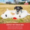Multipet Lamb Chop Bed for Dogs, White, 27.0" L x 18.5" W x 5.5" Th - Image 7