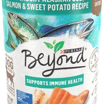 Purina Beyond Cod, Salmon and Sweet Potato Natural Ground Grain Free Wet Dog Food Pate - (Pack of 12) 13 oz. Cans.