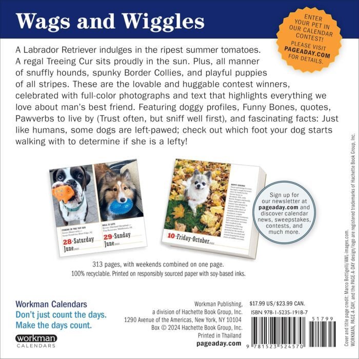 365 Dogs Page-A-Day® Calendar 2025: The World's Favorite Dog Calendar