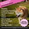 Pet Honesty Senior Dog Multivitamin - Essential Dog Vitamins and Supplements - Glucosamine, Probiotics, Omega Fish Oil for Dogs Health & Heart- Dogs Vitamins Health Supplies (Duck 90 ct) - Image 2