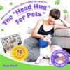 Happy Hoodie The Original Dog & Cat Calming Band, Anxiety Relief/Noise Protection-Grooming-Thunder-Fireworks (Large, Blue)