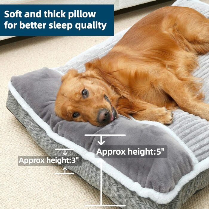 Dog Bed for Small Dogs, Dog Mattress with Pillow for Crate Kennel, Sofa Dog Bed, Super Soft pet Bed for Medium, Small Dogs Breeds,pet Bed Puppy Bed,beds & Furniture
