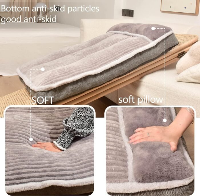 Dog Bed for Small Dogs, Dog Mattress with Pillow for Crate Kennel, Sofa Dog Bed, Super Soft pet Bed for Medium, Small Dogs Breeds,pet Bed Puppy Bed,beds & Furniture