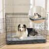 Bedsure Memory Foam Large Plus Dog Bed - Orthopedic Waterproof Pet Mat for Crate with Removable Washable Cover and Nonskid Bottom - Water-Resistant Plush Flannel Fleece Top Pet Bed, Grey - Image 3