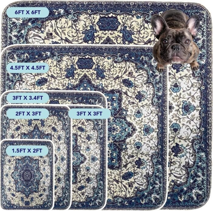 Washable Pee Pads for Dogs - Super Absorbent Reusable Puppy Training Pads - 100% Waterproof, Leak-Proof & Non-Slip Whelping Pads for Pet Housebreaking