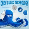 LEGEND SANDY Tough Dog Toys, Stuffed Dog Chew Toys, Large Dog Toys to Keep Them Busy, Interactive Dog Toys, Squeaky Dog Toys, Tug of War Dog Toy, Crinkle Dog Toy (Blue Octopus) - Image 3