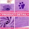 Chumia 8 Pcs Bulk Towels for Drying Dogs Cats Pet Towels Puppy Microfiber Quick Drying Dog Paw Bath Bathing Supplies Absorbent for Medium Pets(Sweet Color,40 x 24 Inch) - Image 3