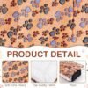4 Pack Ultra Soft Dog Cat Bed Mat with Cute Prints Reversible Fleece Dog Crate Kennel Pad Cozy Washable Thickened Hamster Guinea Pig Pet Bed Mat for Small Animals(21 x 14 Inches,Vivid Color) - Image 2