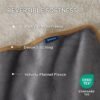 Bedsure Waterproof Blanket for Bed - Sherpa Fleece Waterproof Dog Blankets for Large Dogs, Pet Blankets for Bed/Couch/Dog Crate, Soft Plush Reversible Furniture Protector, King Size, 108"x86", Grey - Image 2