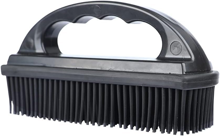 Rubber Pet Hair Removal Brush Lint & Hair Removal Cat Dog Hair Remover Brush Pet Hair Removal Tool Silicone Lint and Debris Remover for Cleaning, Grooming, Lint and Fur Removal, Home,Black