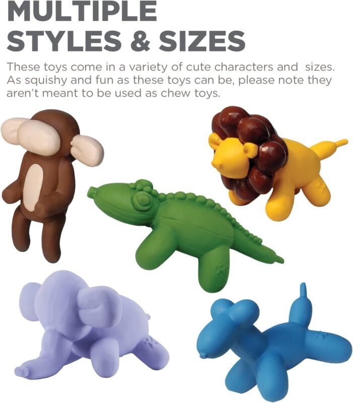 61agOcEEsdL._AC_SL1500_.jpg Outward Hound Latex Rubber Balloon Squeaky Dog Toy, Blue, Large