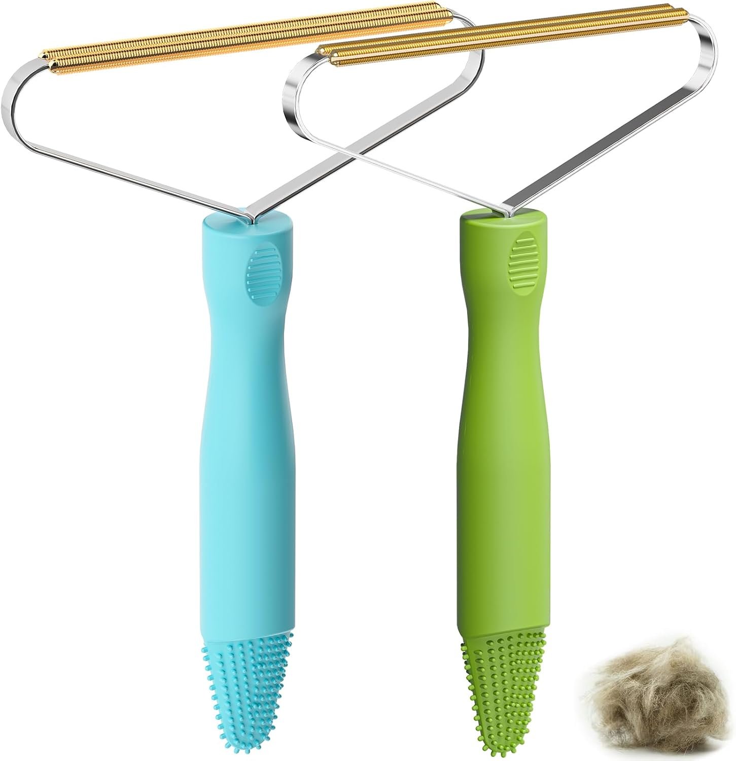 Pet Hair Remover,Deep Cleaning Dog Cat Hair Remover,Pet Hair Removal Tool,Fur Removal Tool,Portable Carpet Scraper Rake,Carpet Rake for Carpet,Car Mat,Couch,Pet Bed,Furniture,Rug(2Pcs)