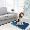KROSER Fancy Dog Crate Pad & Bed Mat, Reversible (Cool & Warm), Machine Washable, Small to XXX-Large Dogs, Grey, Navy, Star Pattern - Image 6