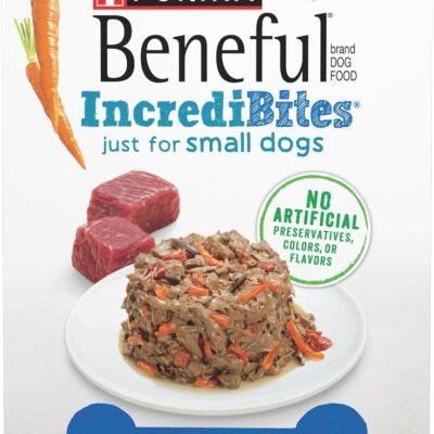 Purina Beneful Small Breed Wet Dog Food With Gravy, IncrediBites with Real Beef - (8 Packs of 3) 3 oz. Cans