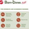 SPOT Bam-Bones Plus Branch -Bamboo Fiber & Nylon, Durable Long Lasting Dog Chew for Aggressive Chewers – Great Toy for Adult Dogs & Teething Puppies Under 60lbs, Non-Splintering, 5.75in, Beef Flavor - Image 3