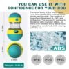 Dog Puzzle Toy Adjustable Treat Dispensing Ball Food Dispenser Tough Slow Feeder Puppy Enrichment Training Toy Pet Interactive Chase Toys for Small Medium Large Dogs to Keep Them Busy, Green