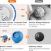 Potaroma Interactive Dog Ball Toys Touch Activated, Rechargeable Animal Sound Dog Toy, Durable Moving Ball for Pup with Chewing Rope for Dogs Puppy, Blue - Image 5