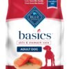 Blue Buffalo Basics Grain-Free Adult Dry Dog Food, Skin & Stomach Care, Limited Ingredient Diet for Dogs, Salmon Recipe, 4-lb. Bag