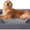 INVENHO Orthopedic Dog Bed - XL Washable Dog Sofa with Egg-Crate Foam, Waterproof Lining and Non-Skid Bottom