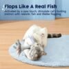 Potaroma Cat Toys Flopping Fish with SilverVine and Catnip, Moving Kitten Kicker, Floppy Wiggle Carp for Small Dogs, Interactive Motion Kitty Exercise, 10.5 Inches - Image 2
