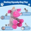 Plush Chew Toys for Large Dogs, Tough Crinkle Stuffed Animal Squeaky Interactive Toys for Small Medium Large Dogs, Keep Them Busy, Big Pet Toys - Image 2