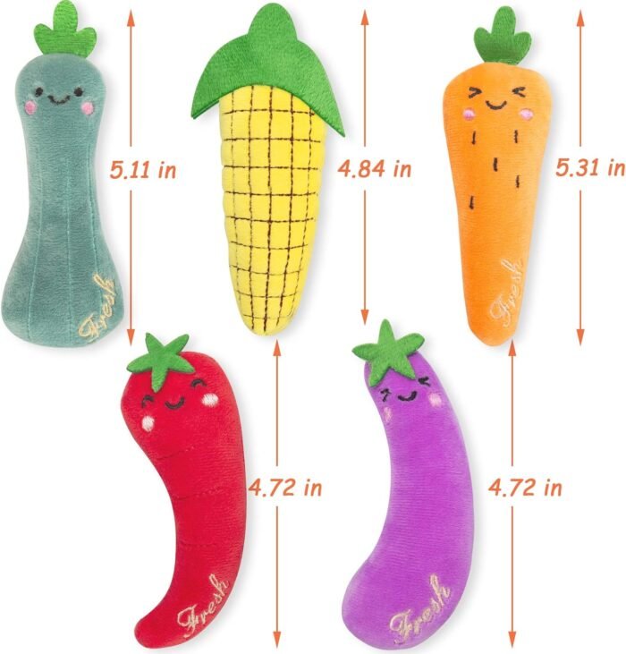 Catnip Cat Toys, Interactive Cat Chew Toys for Indoor Kittens Kitty, 5 Pack