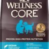 Wellness CORE Dry Dog Food, Grain-Free, High Protein, Natural, Ocean Whitefish, Herring, & Salmon Recipe, (4-Pound Bag)
