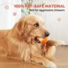 Interactive Dog Ball, Random Path Electric Automatic Moving and Rolling Dogs Toy with Rope for Small Medium Large Dogs, Motion-Activated Dog Stimulation Toy for Boredom Relief (Orange)