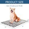 KROSER Fancy Dog Crate Pad & Bed Mat, Reversible (Cool & Warm), Machine Washable, Small to XXX-Large Dogs, Grey, Navy, Star Pattern - Image 4