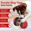 Dog Puzzle Toys, Rolling Treat Dispensing Dog Toys for Brain Stimulation, Dog Treat Ball & Dog Slow Feeder, Dog Enrichment Toys to Keep Them Busy