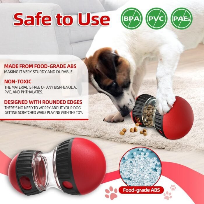 Dog Puzzle Toys, Rolling Treat Dispensing Dog Toys for Brain Stimulation, Dog Treat Ball & Dog Slow Feeder, Dog Enrichment Toys to Keep Them Busy