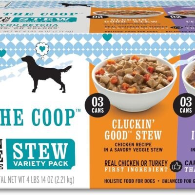 I AND LOVE AND YOU Wet Dog Food - Flew The Coop Variety Pack - Chicken + Turkey, Grain Free, Filler Free 13oz can, 6pk