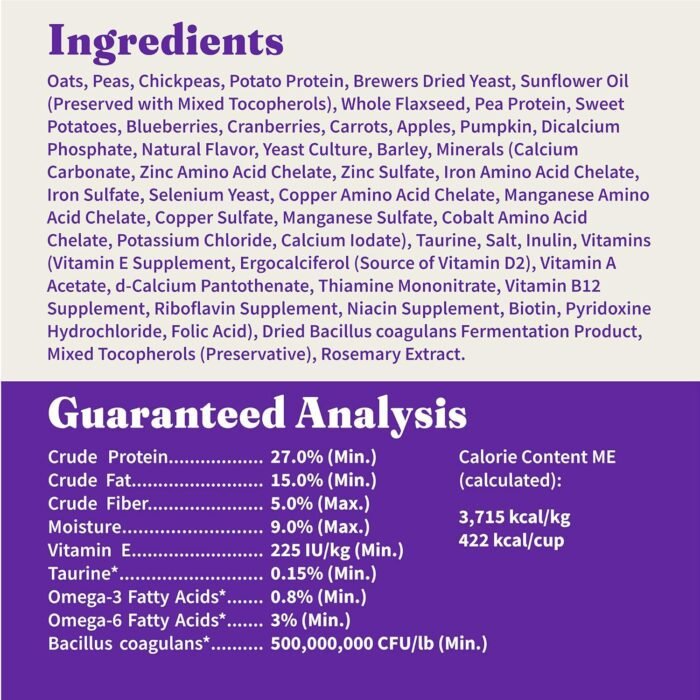 Halo Holistic Adult Dog Vegan Plant-Based Recipe with Superfoods 3.5 lb Bag