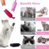 5Pcs Bite Resistant Catnip Toy for Cats,Catnip Filled Cartoon Mice Cat Teething Chew Toy - Image 4