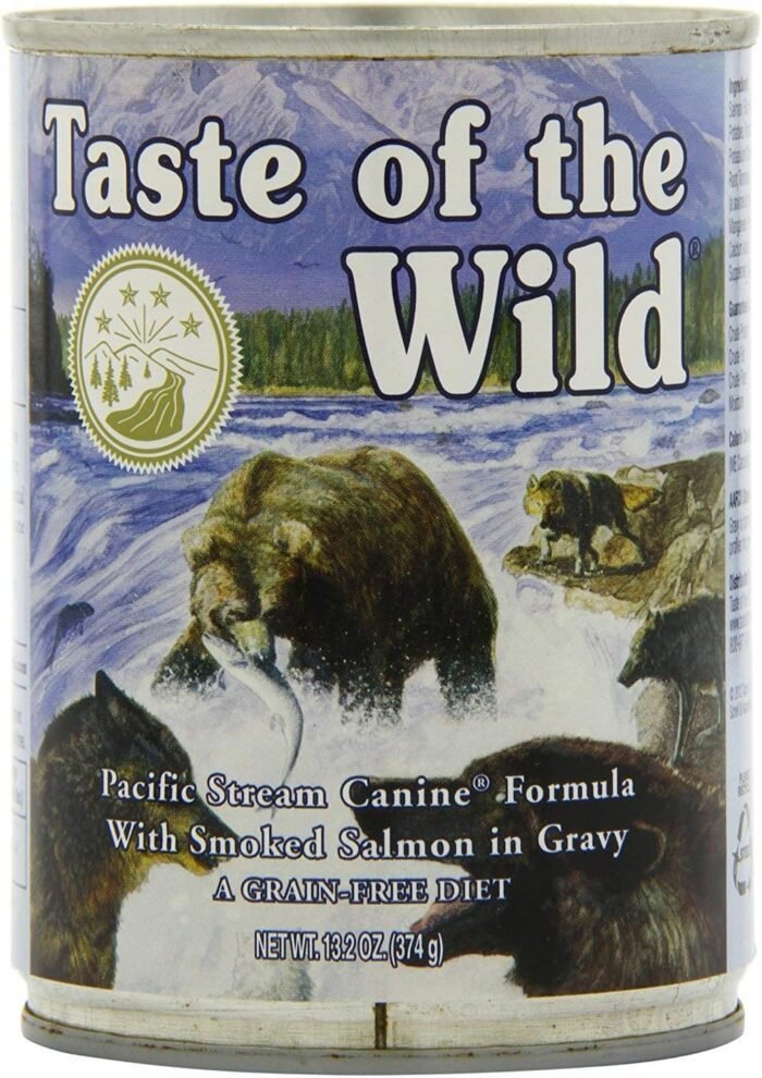 Taste of the Wild Grain-Free Canned Dog Food Variety Pack - Wetlands, Pacific Stream, High Prairie, and Sierra Mountain Pack of 12, 13.2 ounce cans by Taste of the Wild