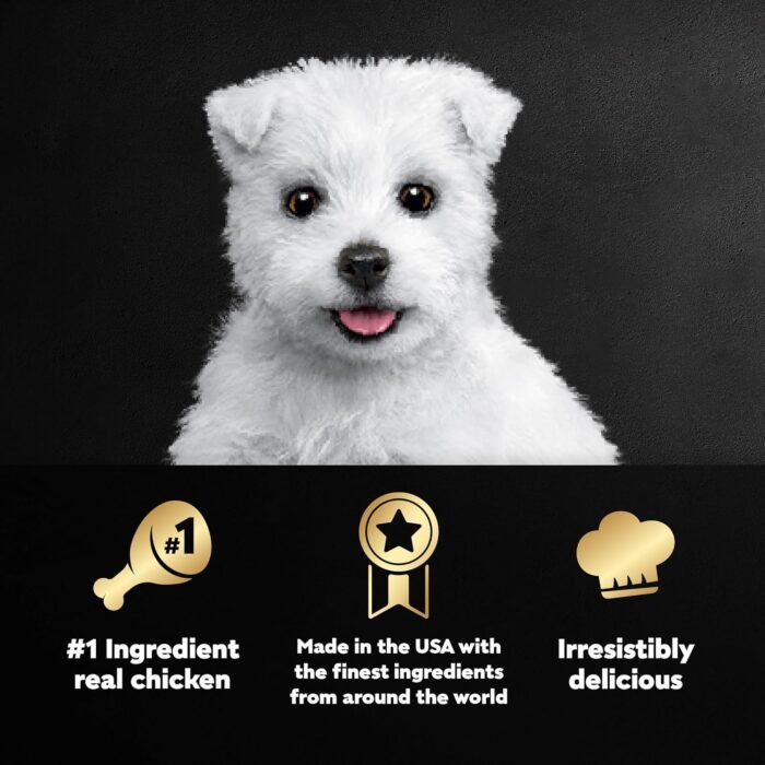 CESAR Puppy Wet Dog Food Classic Loaf in Sauce Chicken & Beef Recipe, (24) 3.5 oz. Easy Peel Trays