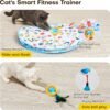 Potaroma Interactive Cat Toys, Fast Rolling Ball in Play Mat, Automatic Motion Activated Moving Ball Hide and Seek Game for Indoor Exercise Kicker, 28 Inch Play Mat - Image 2
