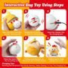 Interactive Dog Toys, Squeaky Moving Ball Toy with Jumping & Music Modes, Rechargeable Plush Chew Toys for Small/Medium/Large Dogs to Keep Puppy Busy Pet Toys (Chick) - Image 7