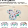 Potaroma Hide and Seek Cat Toys, in-The-Cover Unpredicatable Moving Feather, Interactive Kitten Wand Toy, Automatic Chargeable Cat Toy, Indoor Exercise Kicker for All Breeds, Floral Cover - Image 3