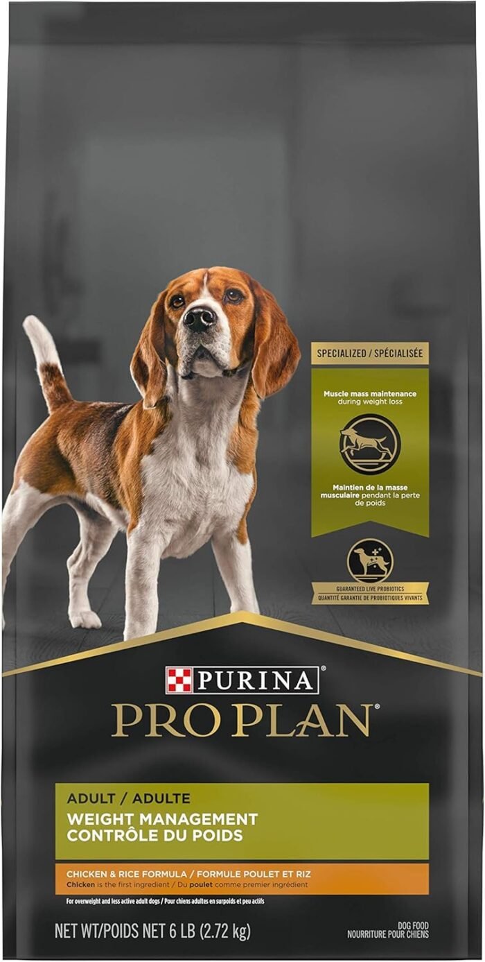 Purina Pro Plan Weight Management Dry Dog Food Chicken and Rice Formula - 6 lb. Bag