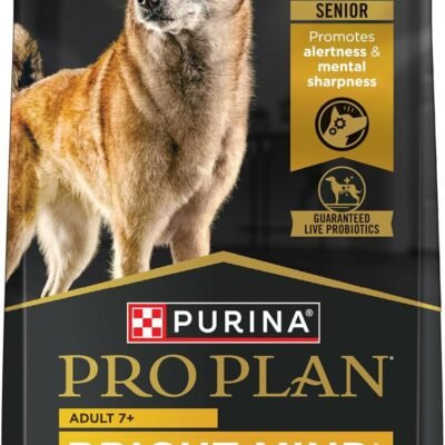 Purina Pro Plan Senior Dog Food With Probiotics for Dogs, Bright Mind 7+ Chicken & Rice Formula - 5 lb. Bag
